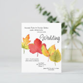 予算紅葉結婚式招待状 (スタンド正面)