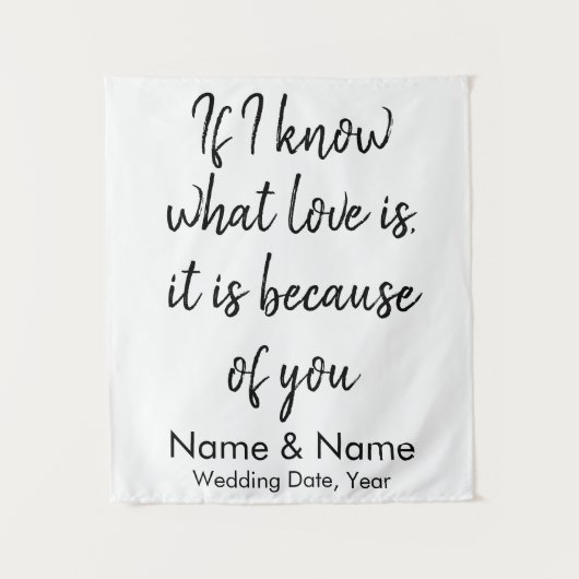 予算素朴に対する披露宴のバックドロップ タペストリー (正面)