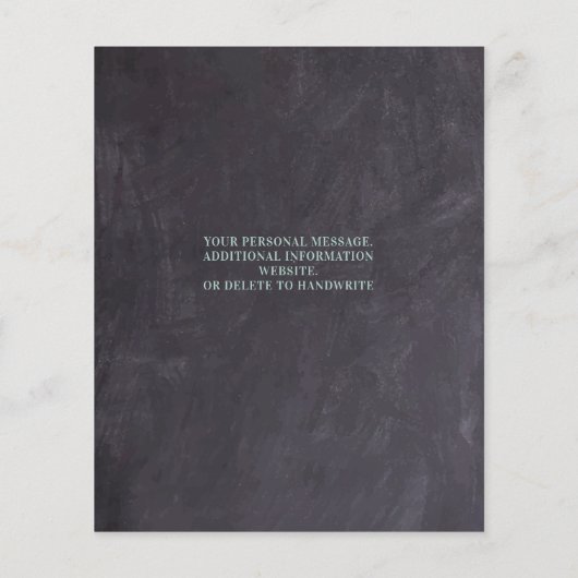 予算素朴のユ結婚ーカリプタス日付を保存 (裏面)