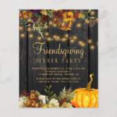 予算素朴の友好パーティの招待状 チラシ (正面)