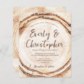 予算素朴の木材結婚カットスライスのカスタマイズ可能 (正面/裏面)