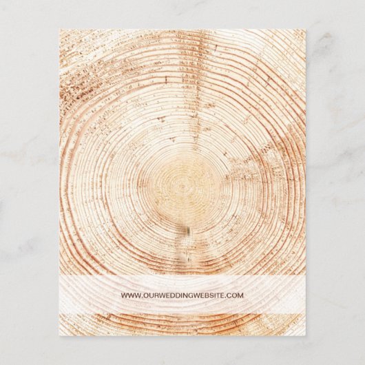 予算素朴の木材結婚カットスライスのカスタマイズ可能 (裏面)