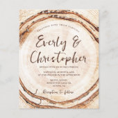 予算素朴の木材結婚カットスライスのカスタマイズ可能 (正面)