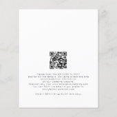 予算素朴テラコッタ花模様QRコー結婚ド (裏面)