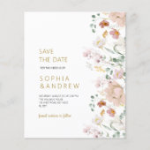 予算素朴ワイルドフラワーウェディング日付の保存 (正面)