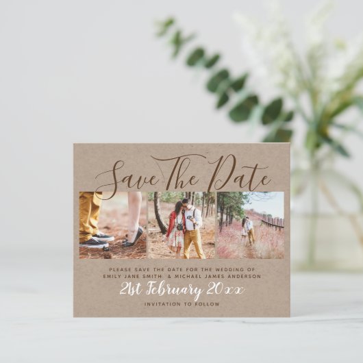 予算素朴写真コラージュ日付の保存 (スタンド正面)