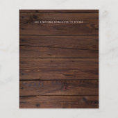 予算素朴写真コラージュ日付を保存する木材 (裏面)