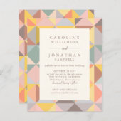 予算素朴幾何学的アースタイリッシュト結婚式 (正面/裏面)