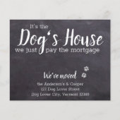 予算素朴引っ越しました犬の引越し発表 (正面)