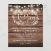 予算素朴文字列ライトフォトウェディング (正面)