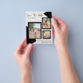 予算素朴日付の保存婚約 チラシ (手)