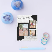 予算素朴日付の保存婚約 チラシ (シングル)