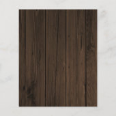 予算素朴木材の緑の結婚式の日付を保存 (裏面)