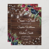 予算素朴木材フローラライト日付の保存 (正面/裏面)