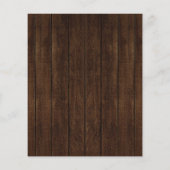 予算素朴秋フローラ結婚式招待状 (裏面)