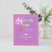 予算素朴結婚式の日付の保存 (スタンド正面)