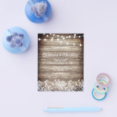 予算素朴結婚式招待状。飛び出す人 チラシ (シングル)