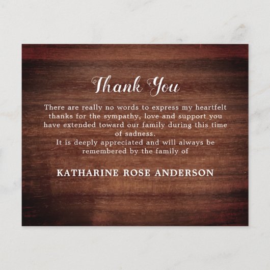 予算素朴葬儀ありがとう悔やみや弔慰3 Photo (裏面)