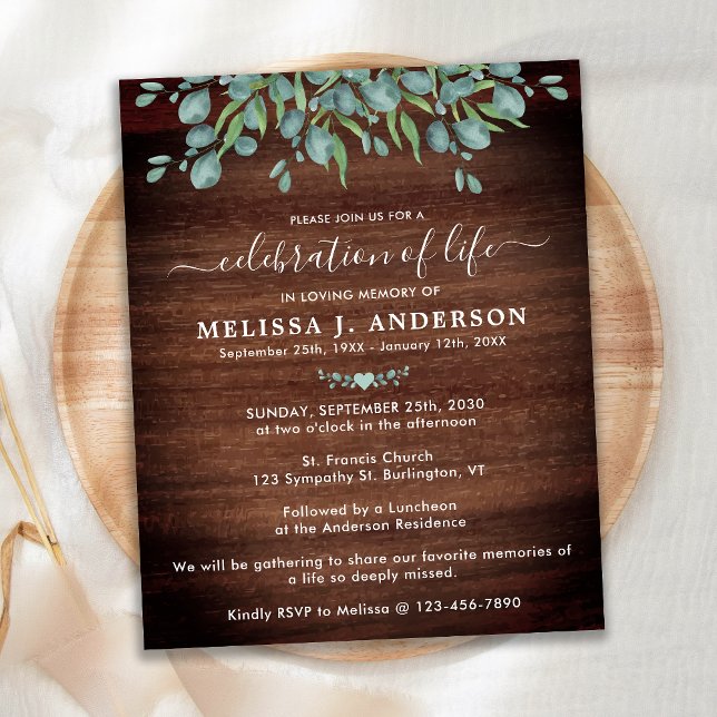 予算素朴葬儀お祝いの生活招待状 (クリエイターアップロード済み)