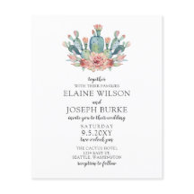 予算素朴赤面結婚式招待状