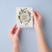 予算素朴農家秋の結婚式保存日 チラシ (手)