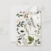 予算素朴農家秋の結婚式保存日 ノートカード (裏面)