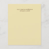 予算素朴金ゴールド緑のリース結婚式の招待 (裏面)