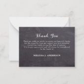 予算素朴3写真悔やみや弔慰葬儀 ノートカード (裏面)