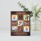 予算素朴5写真コラージュ葬儀 (スタンド正面)