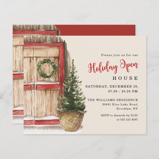 予算素朴 |カントリーホリデーハウスフライヤー (正面/裏面)