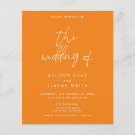 予算組織結婚式招待状 チラシ