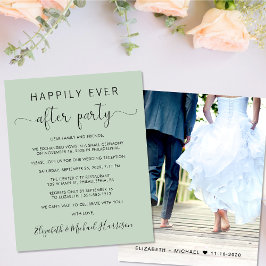 予算結婚のセージの緑がパーティーの後に幸せに