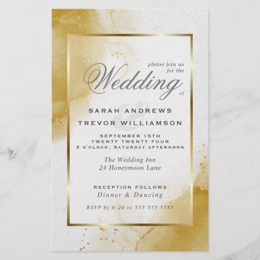 予算結婚のソフト金ゴールド抽象芸術の大破 (正面)