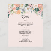 予算結婚のメニュー。 チラシ (裏面)