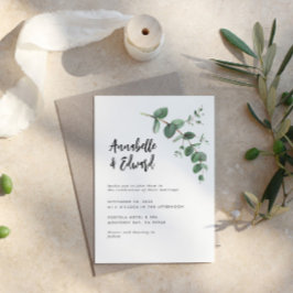 予算結婚のユーカリ詳細と招待 チラシ