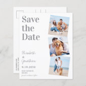 予算結婚の写真コラージュ日付の保存 (正面/裏面)