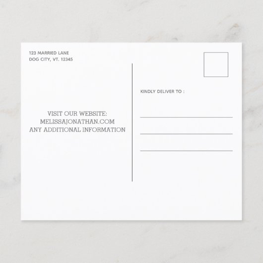 予算結婚の写真コラージュ日付の保存 (裏面)