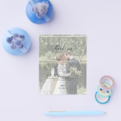 予算結婚の写真サンキューカード チラシ (シングル)