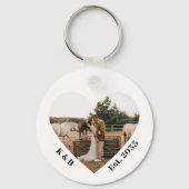 予算結婚の写真Thank You Pavies パーソナライズされた キーホルダー (正面)