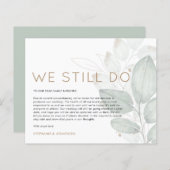 予算結婚の延期も発表する (正面/裏面)