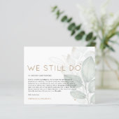 予算結婚の延期も発表する (スタンド正面)