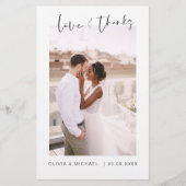 予算結婚の愛と感謝していサンキューカード (正面)