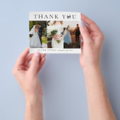 予算結婚の感謝してい写真タイポグラフィ チラシ (手)