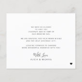 予算結婚の感謝してい写真タイポグラフィ チラシ (裏面)