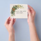 予算結婚の柑橘類のフローラモダンは期日を守る チラシ (手)