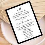 予算結婚の白縁ど色のピック 招待状<br><div class="desc">予算に関する結婚式招待状気にに興味があるかまあ今回の招待は君のためだ！この手頃結婚式は白い背景を招待しますカスタムと縁ど、現在の黒が、あなたのの色に変更カスタムすることができます。選択して背景の色を編集するだけでいいカスタマイズか（テキストをすべて入力したら必ず編集する）。まカスタムた、モノグラムが上に表示され、実際よりも高価に見える招待状を作る。完璧な安い結婚式は誰でも予算に招待する。著作権バージェンスビヘニス</div>