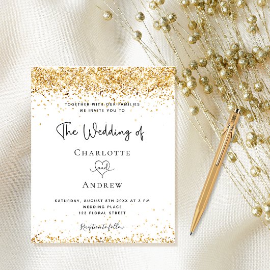 予算結婚の白金ゴールドグリッター