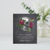 予算結婚サンキューカード |ゴシックスカル写真 (スタンド正面)