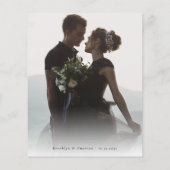 予算結婚サンキューカード |ゴシックスカル写真 (裏面)