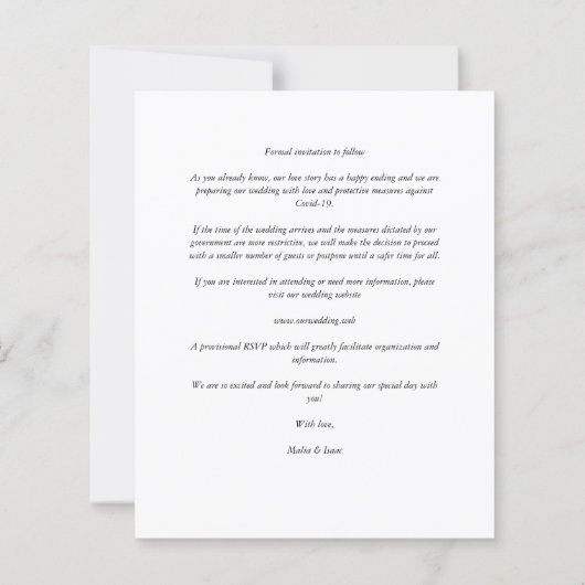 予算結婚ミニモダンマリファンシースト写真 (裏面)